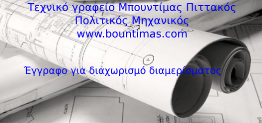 διαχωρισμός διαμερίσματος